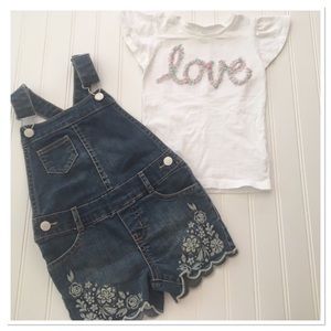 3T Bundle: Osh-Kosh Overall Shorts & Top, BOGO